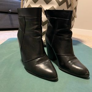 Target Black Heeled Boots Sz 7.5